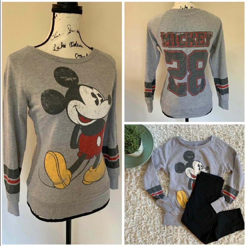 Mickey Mouse Disney Pullover Sweatshirt Top Shirt